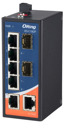 Oring IES-C1062P | Switch 6 ports 10/100 + 2 SFP non manageable