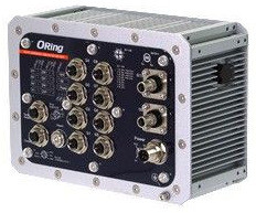 Oring TGPS-W9082GF-MM-M12X-QS-MV-IP54 - Switch EN50155 8 PoE+ M12