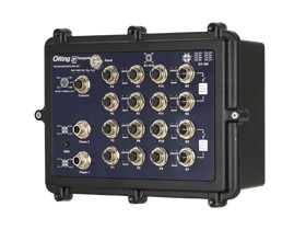Oring TES-W9124GT-M12X-BP2-24V-IP54 – Switch EN50155 16 ports M12