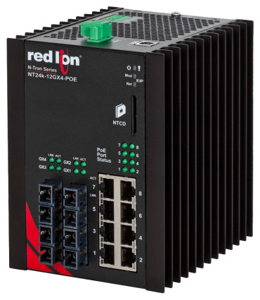 HMS Networks - N-Tron NT24K-12GX4-SC-POE | Switch Gigabit 12 ports
