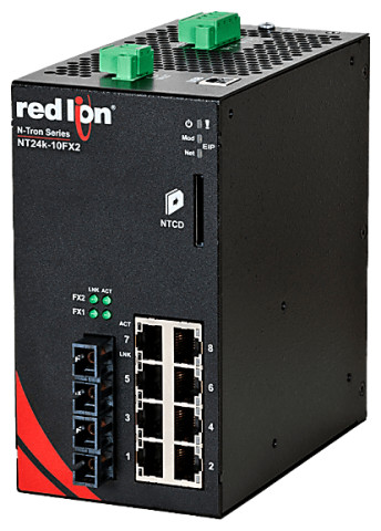 HMS Networks - N-Tron NT24K-10FXE2-ST-80 Switch Gigabit 10 ports