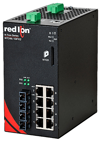 HMS Networks - N-Tron NT24K-10FXE2-ST-80 Switch Gigabit 10 ports