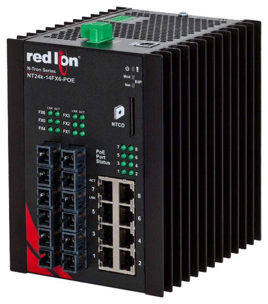 NT24K-14FX6-SC-POE | Switch Gigabit industriel manageable