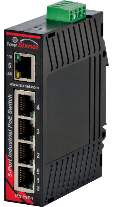 HMS Networks - N-Tron EB-5ES-PSE-1 : Switch 5 ports PoE industriel