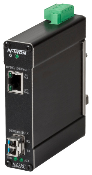HMS Networks - N-Tron 1002MC-LX-10 convertisseur média Gigabit