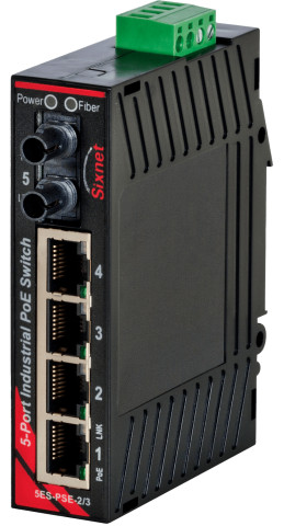HMS Networks - N-Tron EB-5ES-PSE-3ST | Switch 5 ports PoE fibre