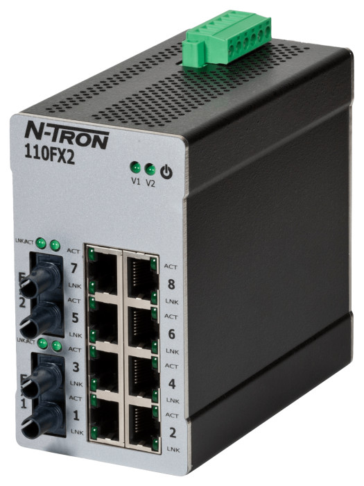 HMS Networks - N-Tron 110FX2-ST | Switch 10 ports industriel