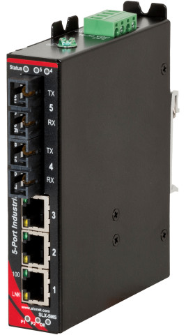 HMS Networks - N-Tron SLX-5MS-4SC Switch manageable 5 ports