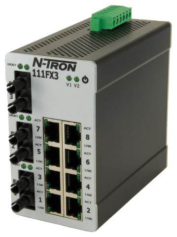 HMS Networks - N-Tron 111FX3-ST | Switch 11 ports industriel