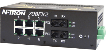 HMS Networks - N-Tron 708FX2-ST Switch manageable 8 ports