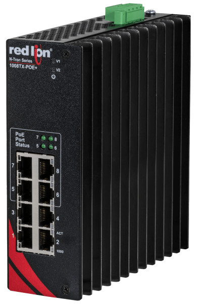 HMS Networks - N-Tron 1008TX-POE+ Switch 8 ports Gigabit PoE+