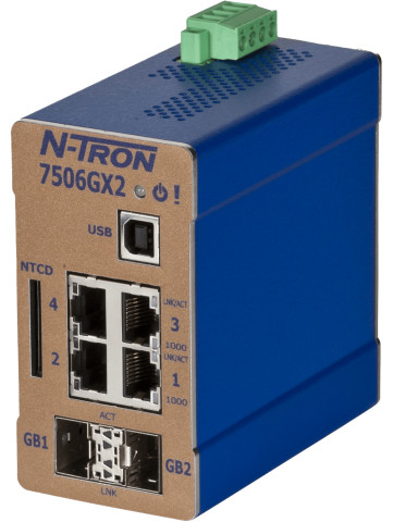 7506GX2-SX Switch Gigabit manageable 6 ports industriel N-Tron