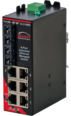 HMS Networks - N-Tron SLX-8MS-5SC : Switch manageable 8 ports