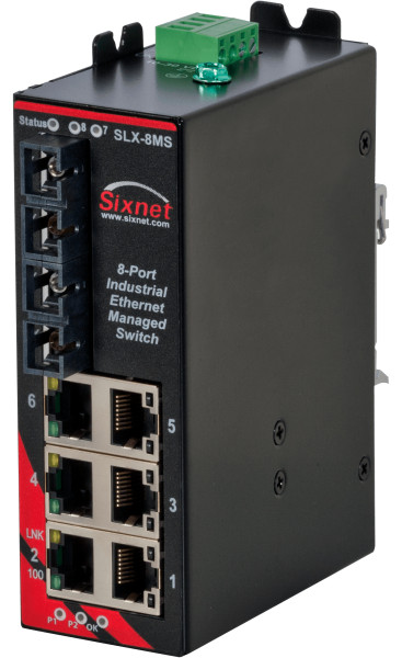 HMS Networks - N-Tron SLX-8MS-5SC : Switch manageable 8 ports