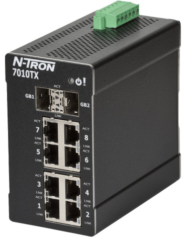 HMS Networks - N-Tron 7010TX Switch Ethernet Industriel 10 Ports