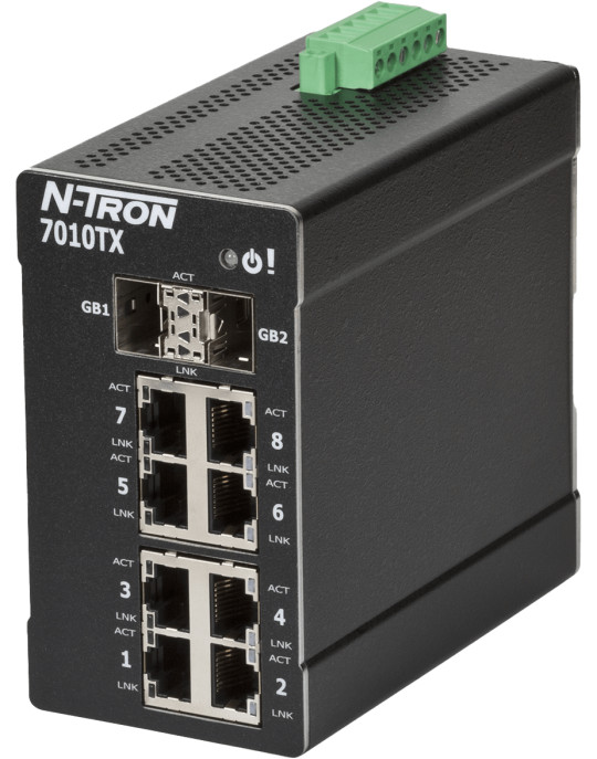 HMS Networks - N-Tron 7010TX Switch Ethernet Industriel 10 Ports