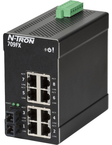 709FXE-SC-15 Switch manageable industriel 9 ports fibre 15km