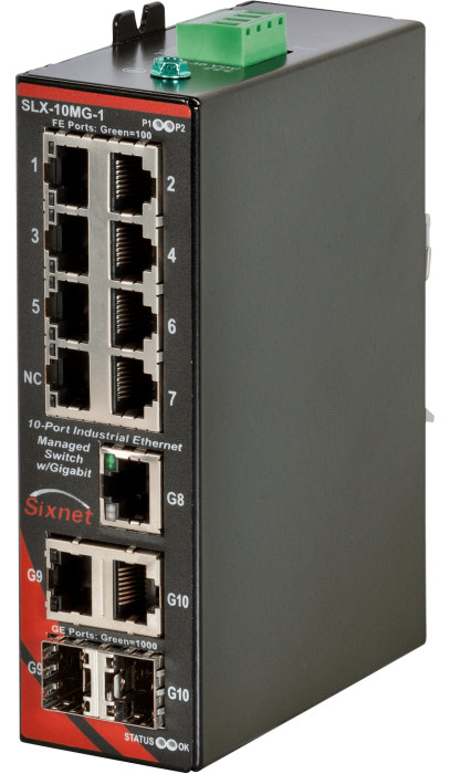 HMS Networks - N-Tron SLX-10MG-1 | Switch manageable 10 ports