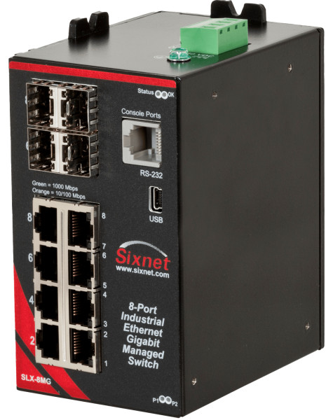 HMS Networks - N-Tron SLX-8MG-1 | Switch Ethernet Industriel 8 Ports