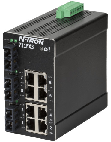 711FX3-SC - Switch Ethernet 11 ports managé N-Tron HMS Networks