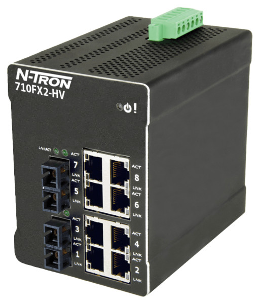 710FX2-SC-HV N-Tron | Switch 10 ports manageable industriel