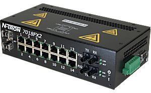 HMS Networks - N-Tron 7018FX2-ST Switch Ethernet Industriel 18 ports