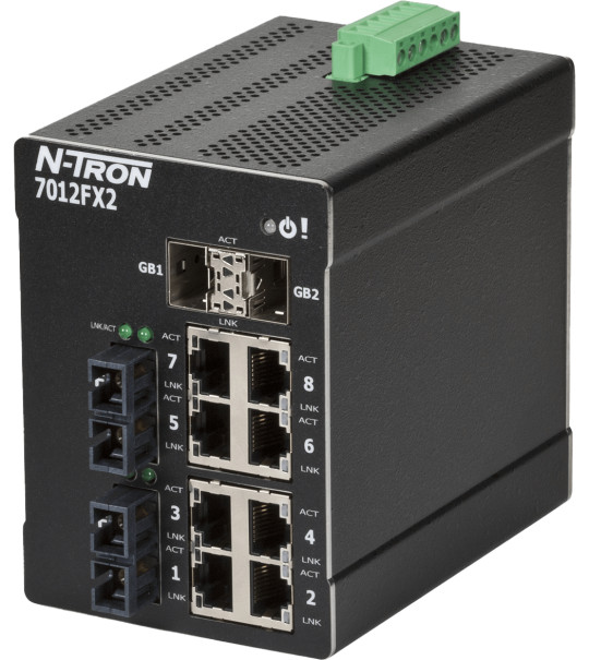 HMS Networks - N-Tron 7012FX2-SC Switch manageable 12 ports