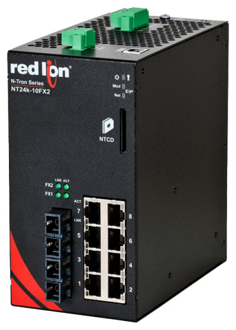NT24K-10FX2-SC | Switch Ethernet manageable 10 ports Gigabit