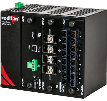 HMS Networks - N-Tron NT24K-DR16-DC Switch Gigabit 16 Ports DIN
