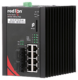 NT24K-10FX2-SC-POE Switch Ethernet Manageable 10 Ports PoE+