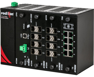 NT24K-DR24-DC Switch Gigabit Manageable 24 Ports DIN Rail