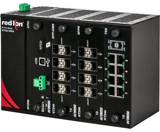 NT24K-DR24-DC Switch Gigabit Manageable 24 Ports DIN Rail