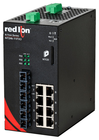 NT24K-11FXE3-SC-40 | Switch industriel manageable 11 ports Gigabit