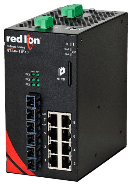 NT24K-11FXE3-SC-40 | Switch industriel manageable 11 ports Gigabit