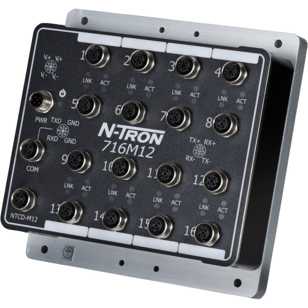 HMS Networks - N-Tron 716M12 | Switch manageable IP67 16 ports