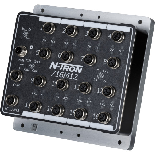 HMS Networks - N-Tron 716M12 | Switch manageable IP67 16 ports