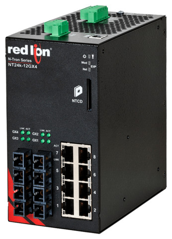 NT24K-12GX4-SC Switch Gigabit industriel 12 ports manageable