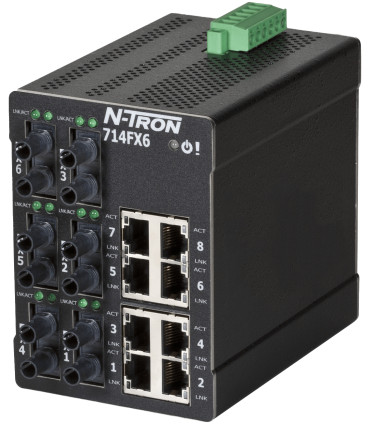 HMS Networks - N-Tron 714FX6-ST | Switch manageable 14 ports