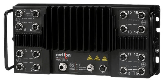 HMS Networks - N-Tron NT24K-16M12 Switch Gigabit IP67 16 Ports M12