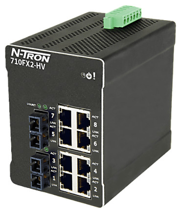 HMS Networks - N-Tron 710FXE2-SC-80-HV Switch Ethernet industriel
