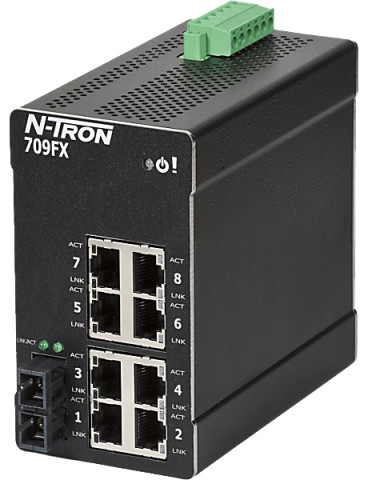 709FXE-SC-80-HV Switch manageable 9 ports fibre 80km | N-Tron