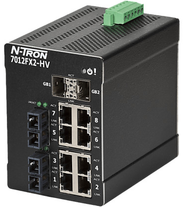 7012FXE2-SC-40-HV | Switch Ethernet 12 ports manageable N-Tron