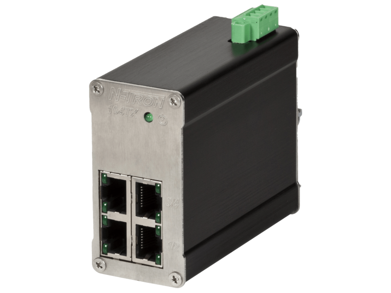 HMS Networks - N-Tron 104TX-MDR Switch Ethernet Non Manageable 4 Ports