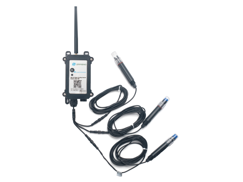 Dragino WQS-NB : Convertisseur qualité eau NB-IoT pour sondes EC pH