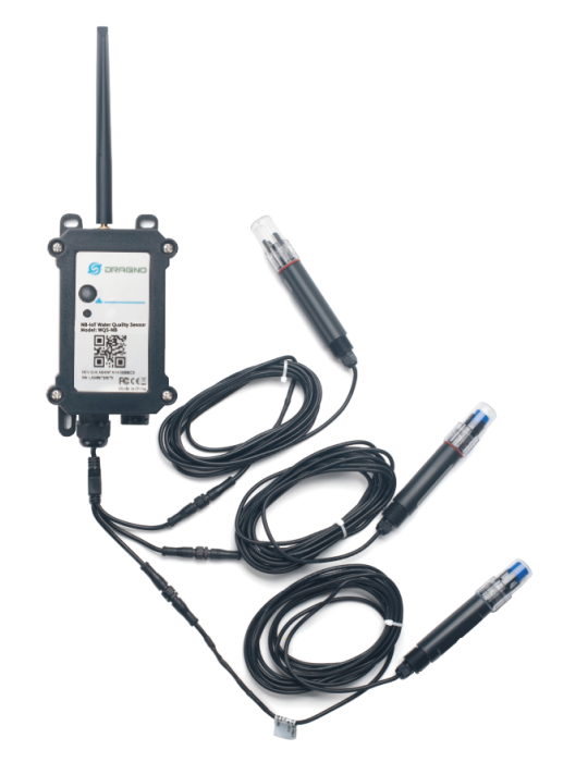 Dragino WQS-NB : Convertisseur qualité eau NB-IoT pour sondes EC pH