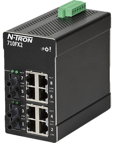 710FXE2-ST-15-HV | Switch manageable 10 ports fibre 15km HMS