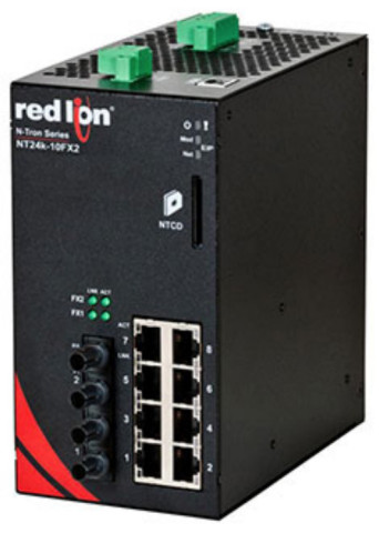 NT24K-10FXE2-ST-15 Switch Gigabit manageable 10 ports HMS N-Tron
