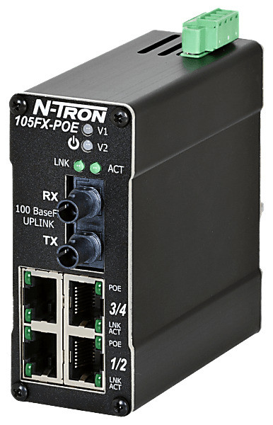 Switch 105FXE-ST-15-POE HMS Networks | 5 ports PoE 100 Mbps