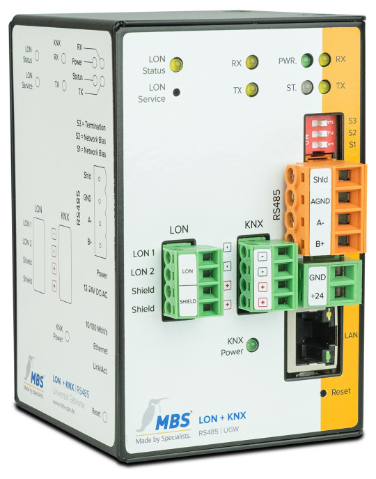 MBS X-Series [KNX + LON] — RS-232 | Passerelle universelle RS-232