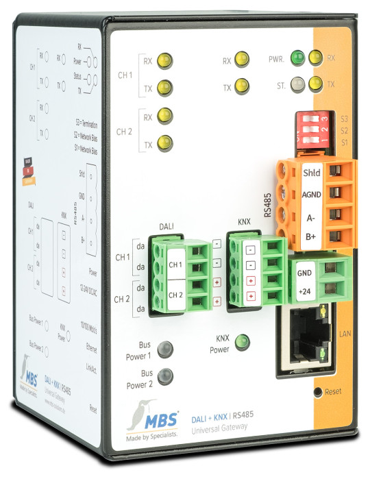 MBS X-Series [KNX + DALI] — RS-485 (réf. 11-0064) | Passerelle universelle